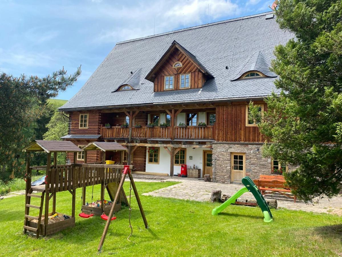 Samota U Hadince Otel Bartosovice v Orlickych Horach Dış mekan fotoğraf